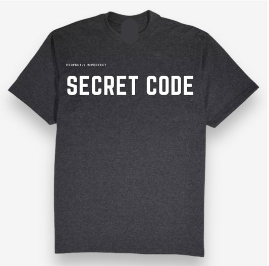 Secret Code  Unisex Heavyweight T-Shirt  (charcoal grey)