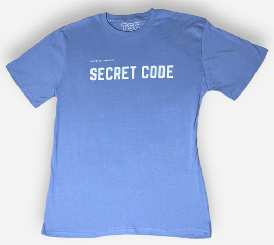 Secret Code  Unisex Heavyweight T-Shirt  (light blue)
