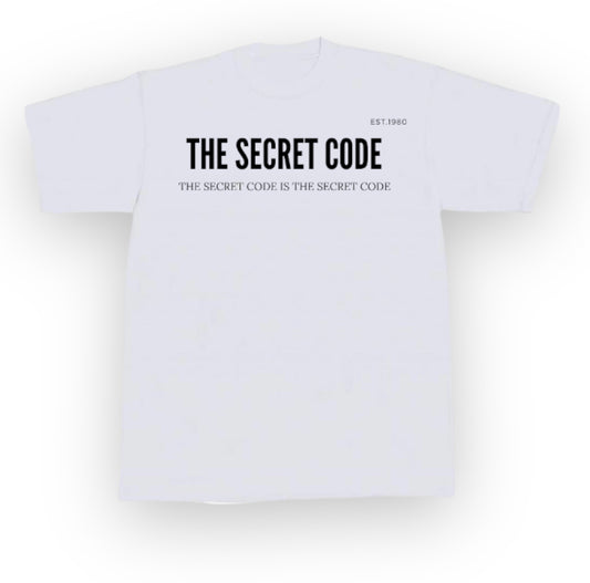 “The Secret Code is The Secret Code” Max Heavyweight T-Shirt  (White)